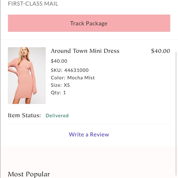 Free People Around Town Mini Dress XS - Picture 2 of 2